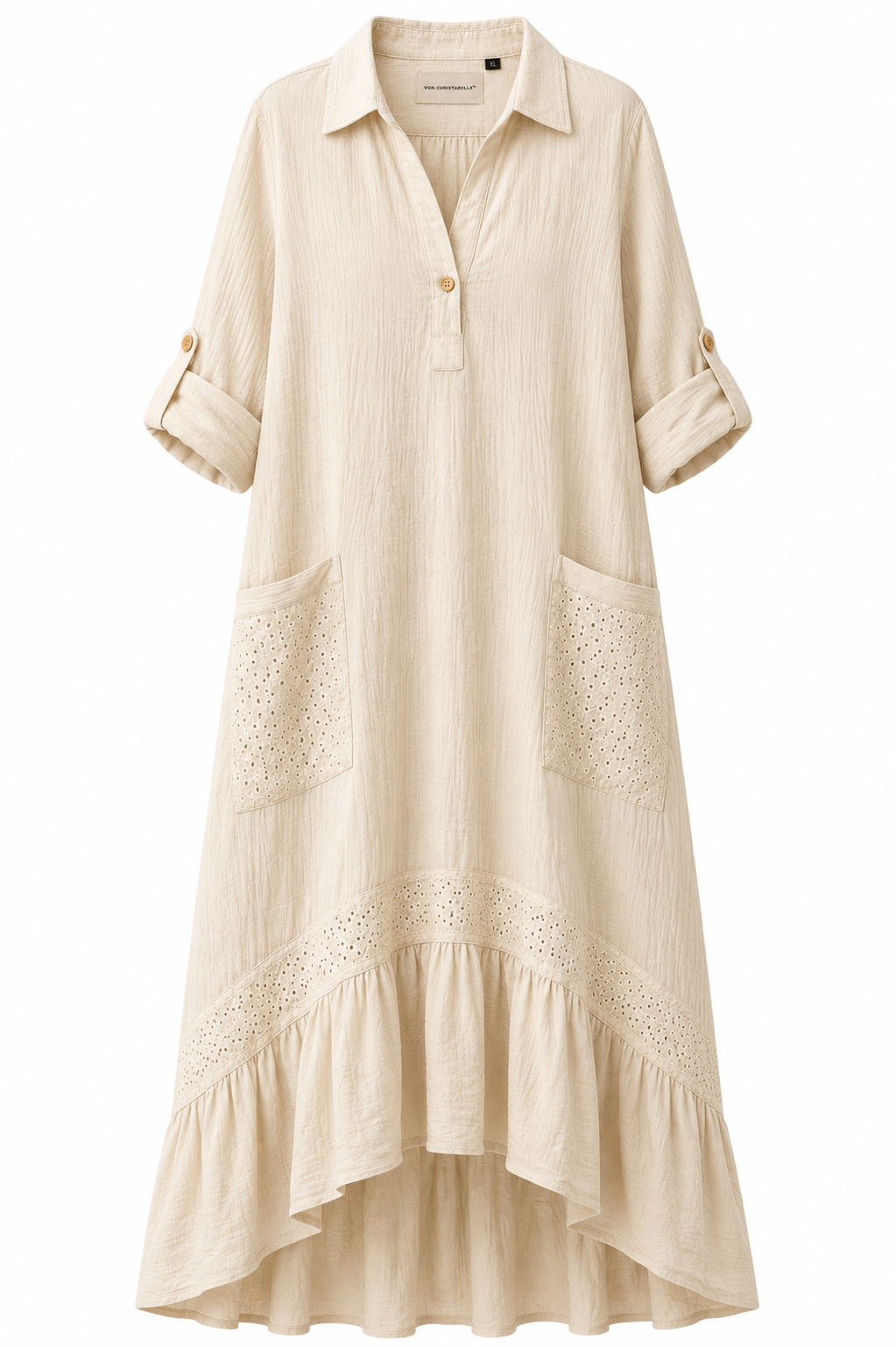 BELLARA DRESS-SAND BEIGE